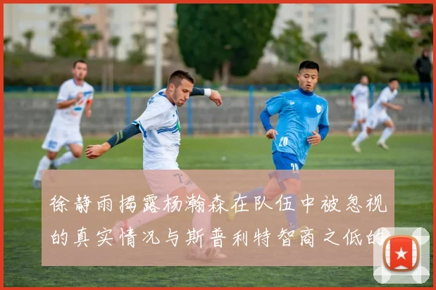 徐静雨揭露杨瀚森在队伍中被忽视的真实情况与斯普利特智商之低的尴尬真相